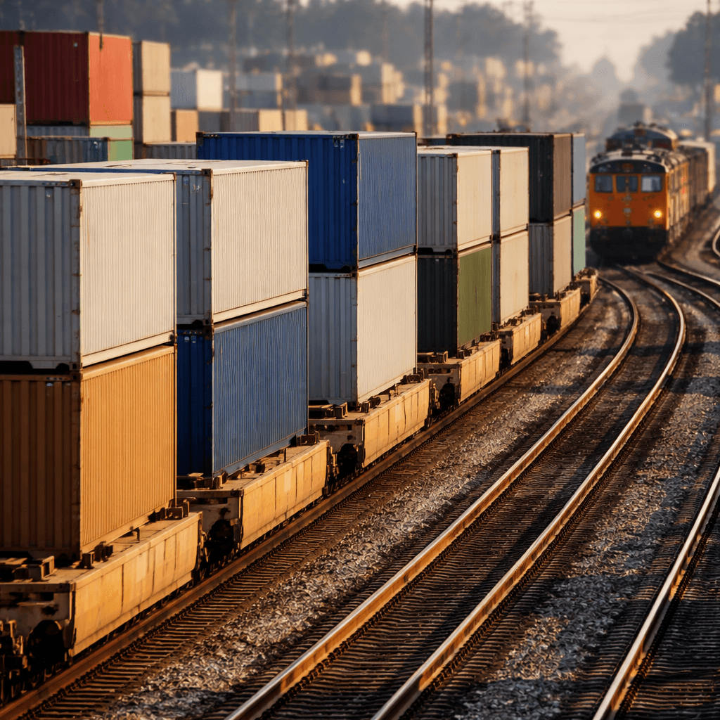 Intermodal Rail Traffic Surges 10% as Trucking Crisis Pushes Shippers to Railroads